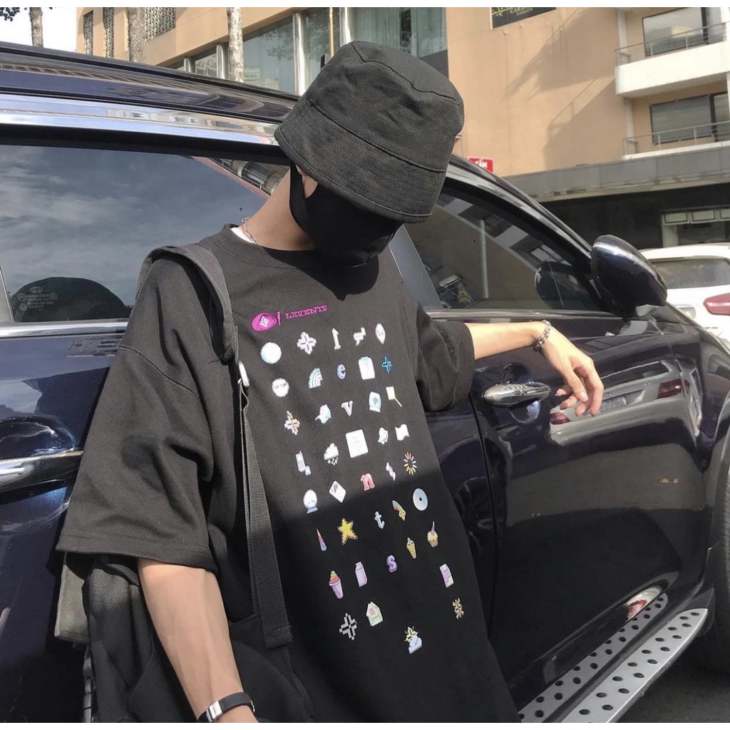 Áo LEVENTS INTERNET LOVE PIXEL , Tee Thun Local Brand Levent Tay Lỡ Form Rộng Unisex Nam Nữ Freesize Full Tag TUN SHOP