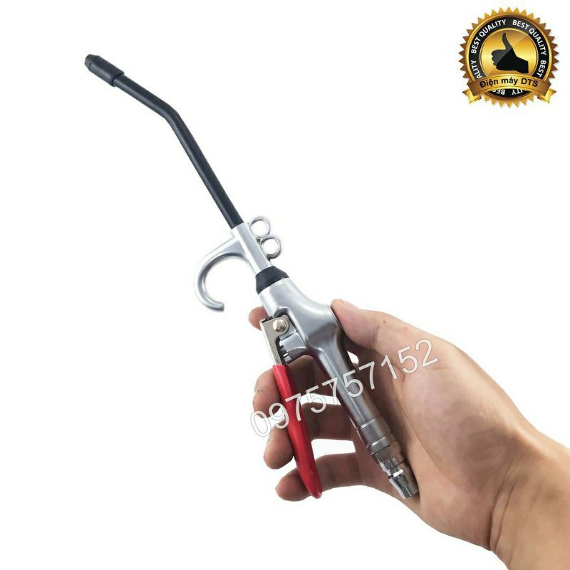 Súng xì khô, xịt hơi thép Chrome không gỉ Taiwan A-09 187 PSI