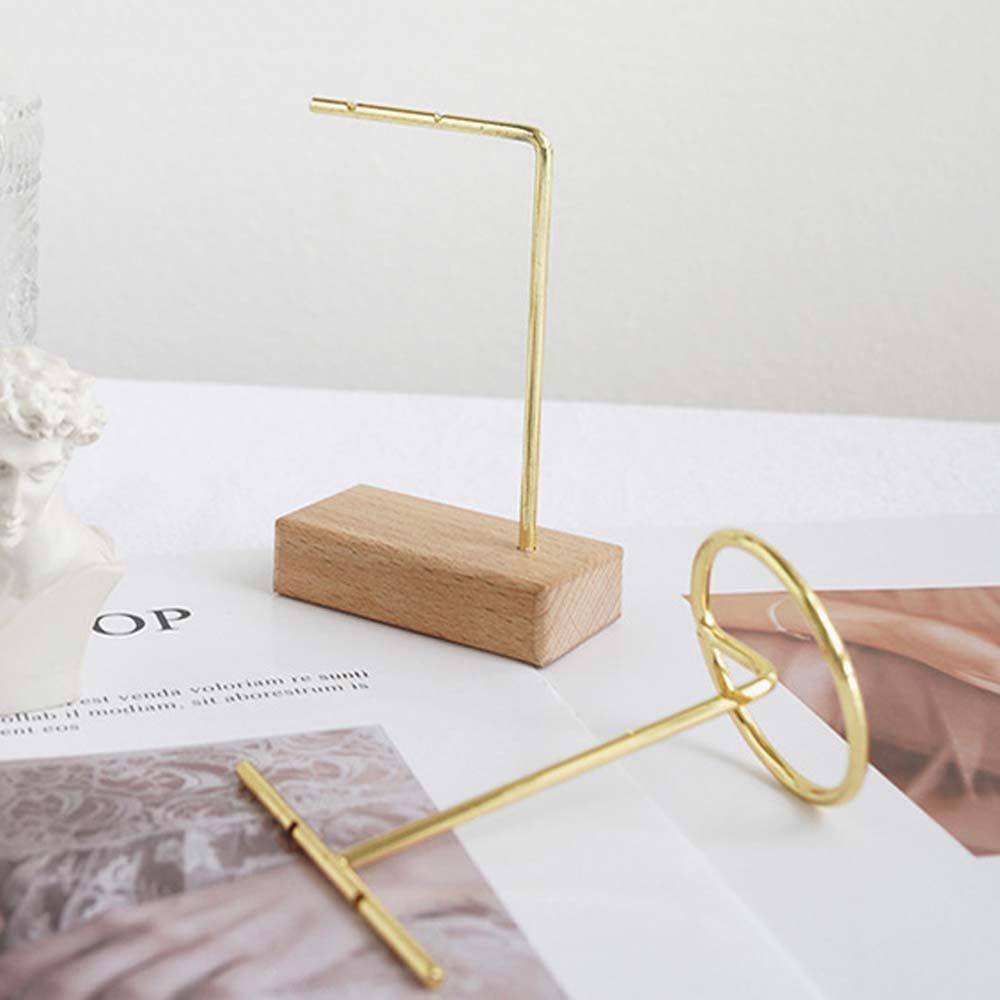 Giá Đỡ Trưng Bày Trang Sức Bằng Gỗ Phong Cách Retro Đơn Giản
