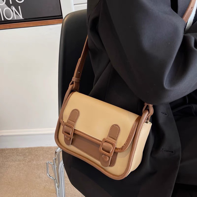 Túi đeo chéo vintage hình hộp