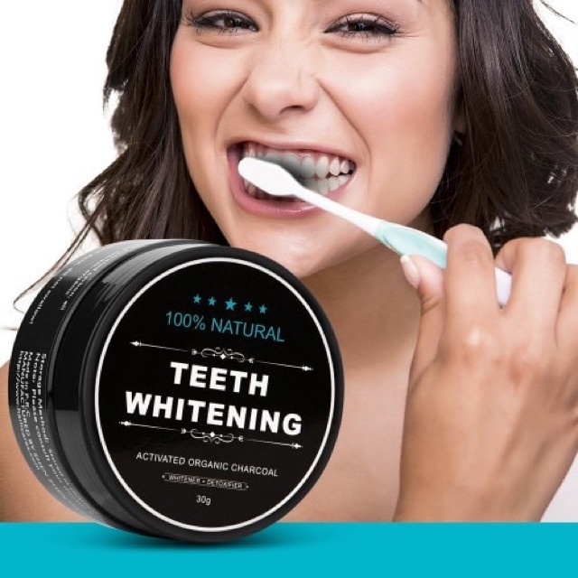 Bột tẩy trắng răng than tre hoạt tính Teeth Whitening Powder Charcoal 30g