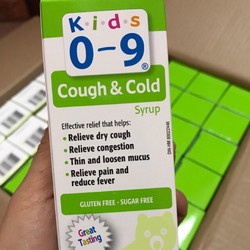 COUGH & COLD SYRUP FOR KIDS cho bé từ 0 đến 9 tuổi