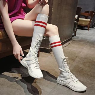 Giày liền tất sọc cổ cao Quảng Châu
