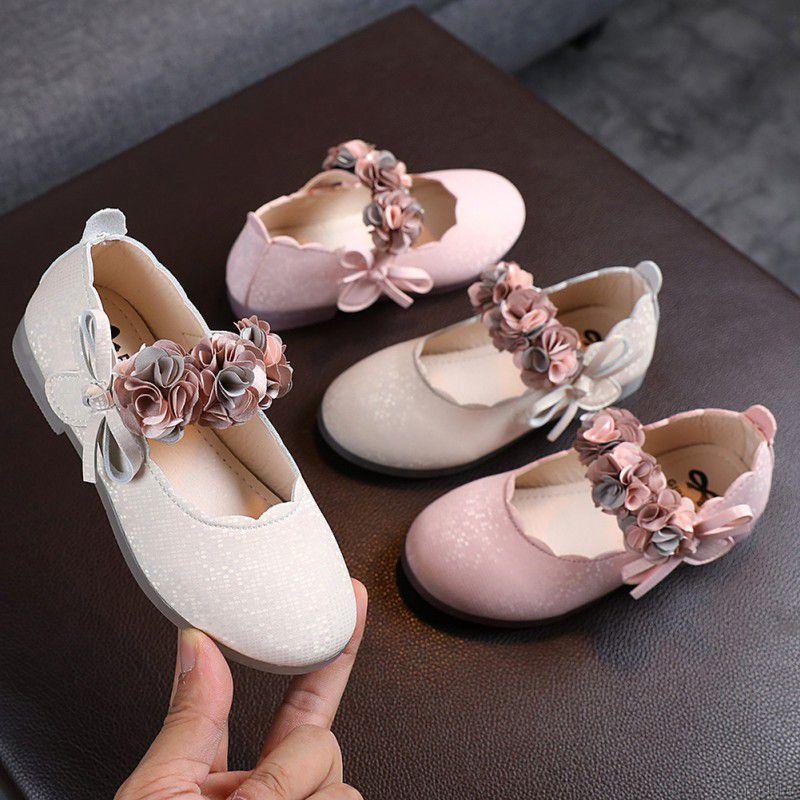 Giày Búp Bê Trang Trí Hoa Đáng Yêu Dành Cho Bé 1-6 Tuổi