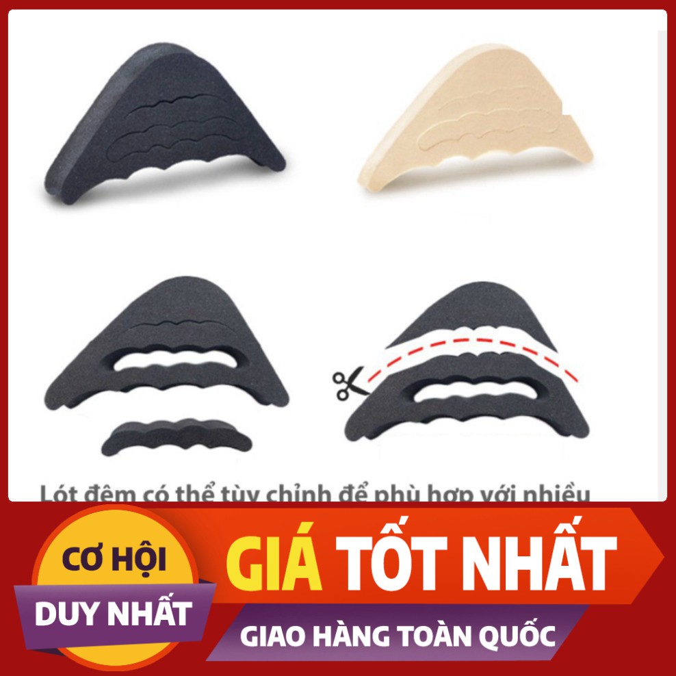 Combo 1 Cặp Miếng Lót Mũi Giày Cao Gót Giúp Tăng Giảm Size Giày, Cố Định Giày Tránh Bị Chật Rộng Gây Đau Nhức Chân.