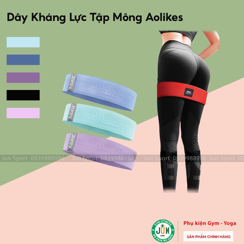 Dây Đàn Hồi Kháng Lực Tập Mông Miniband Aolikes Jun Sport