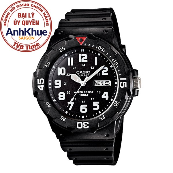Đồng hồ nam dây nhựa Casio chính hãng Anh Khuê MRW-200H-1BVDF (44mm)