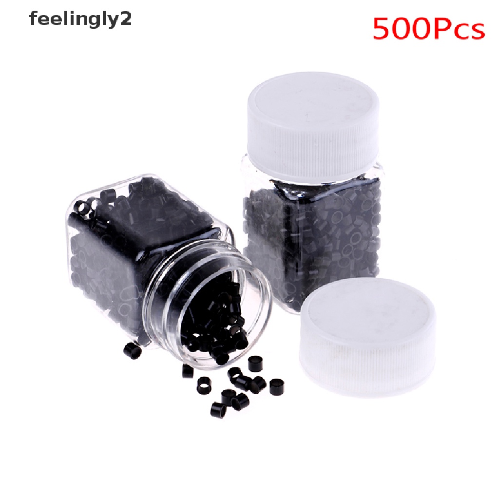 Set 500 Hạt silicone 4mm Chuyên Dụng Cho Nối Tóc Người
