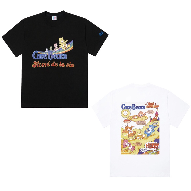 Áo Thun Cotton Tay Ngắn Dáng Rộng In Hình Gấu Acme-de-Lie Thời Trang Nam Nữ