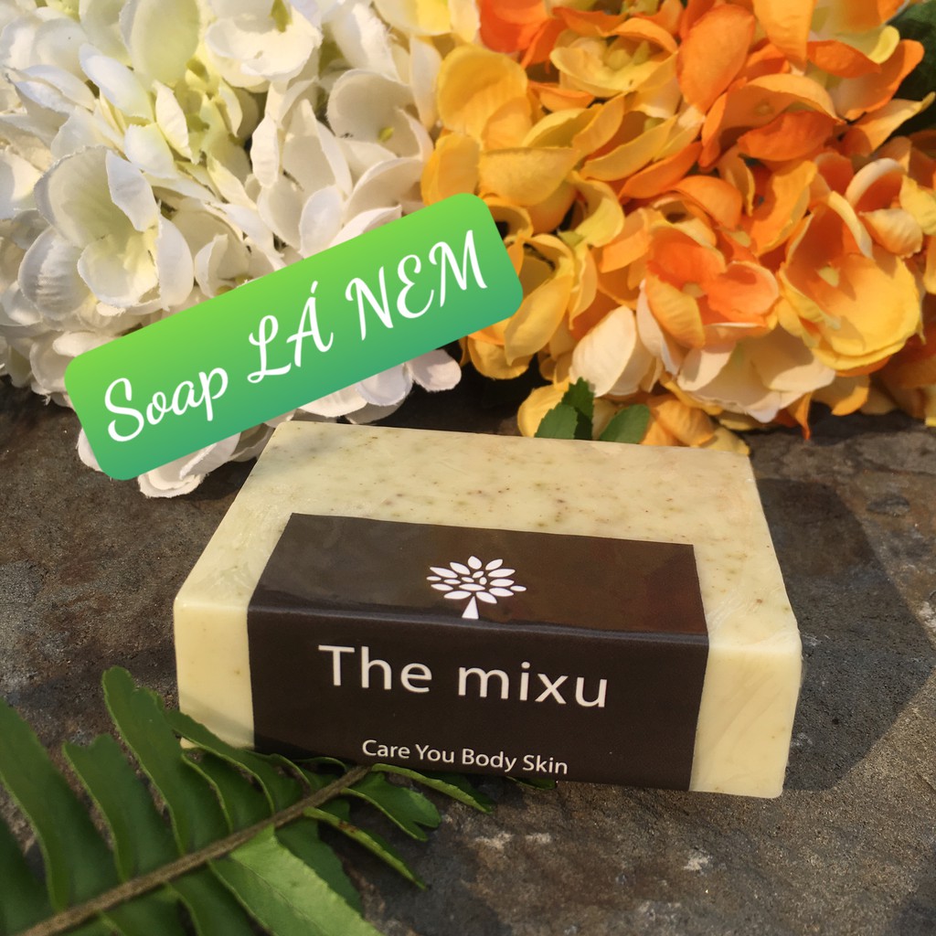 Xà phòng tắm giảm mụn lưng,mụn Ngực.mụn mông. nang lông Soap.MIXU HLOHA.handmade