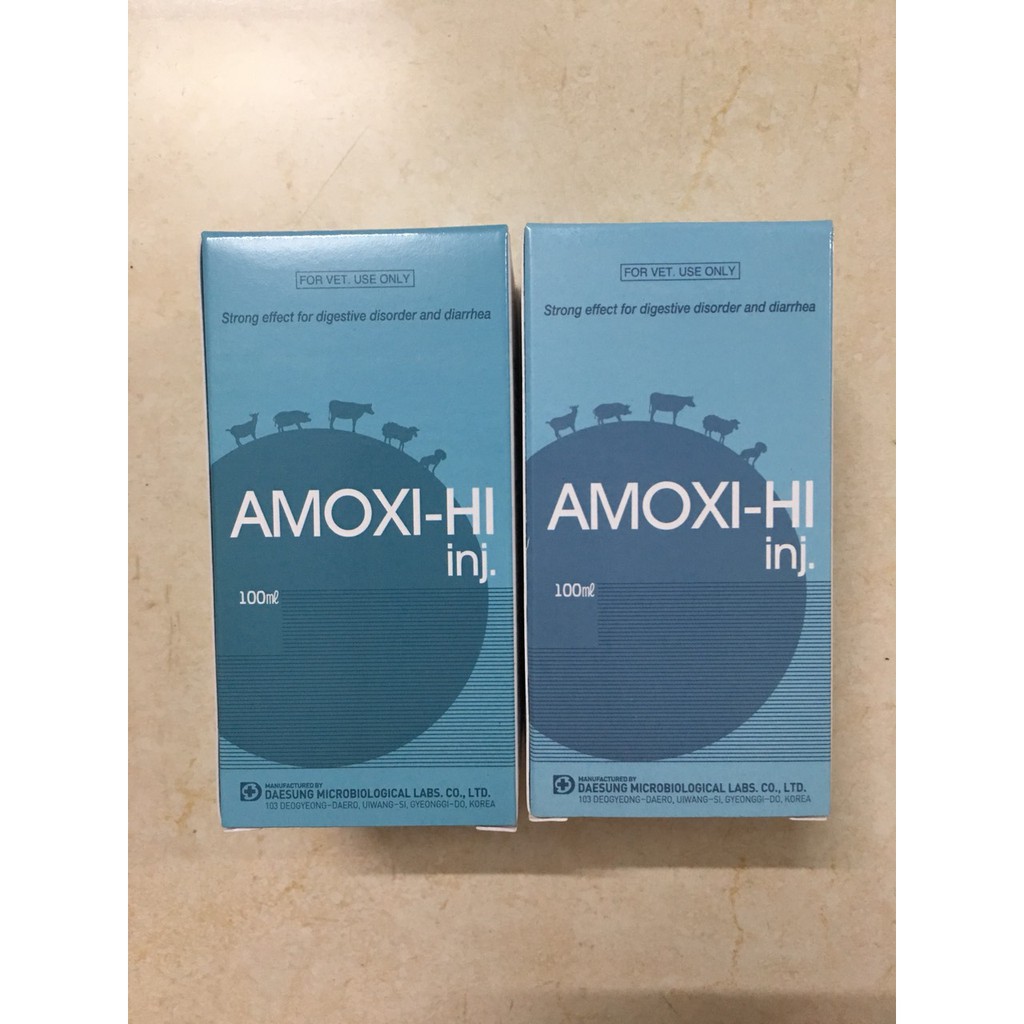 Amoxi - hi inj 100ml (amox - colis) - chỉ dùng trong thú y