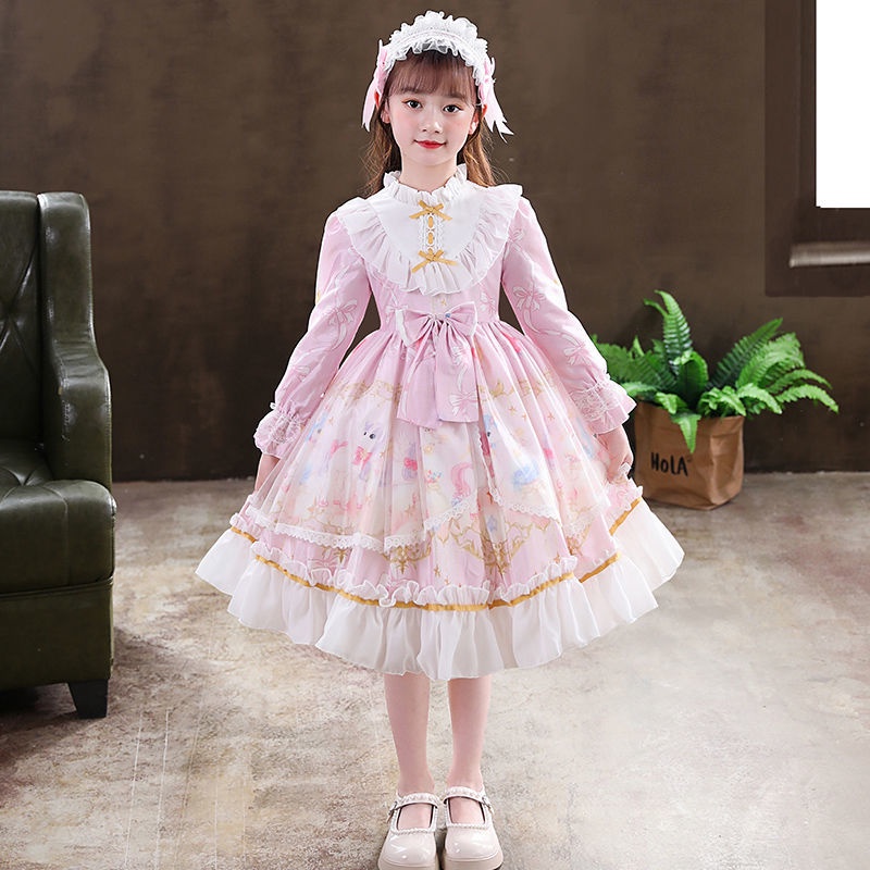 Lolita girls 2021 princess dress autumn lolita dress children's dress lolita dress zW9K