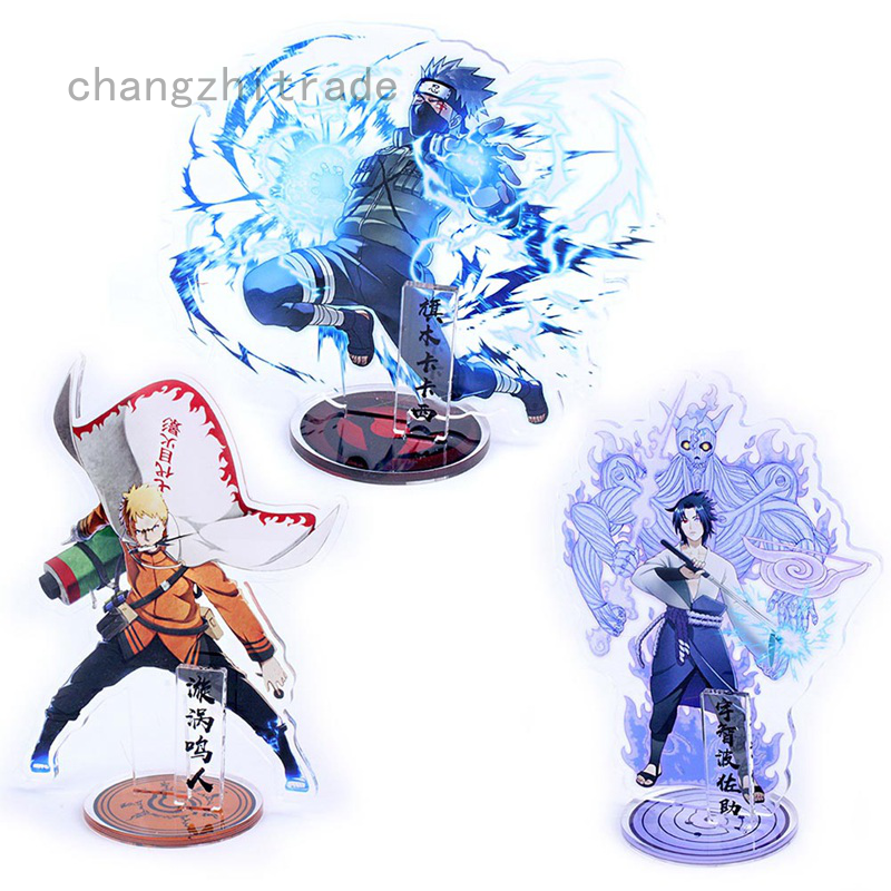 Mô Hình Nhân Vật Uzumaki Naruto Hai Mặt Bằng Acrylic 16cm