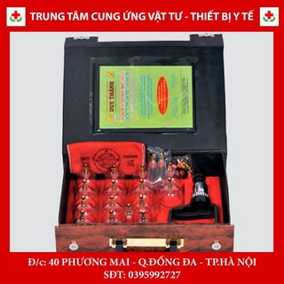 Bộ giác hơi không dùng lửa Duy Thành (vali nâu) 17 LY GIÁC HƠI