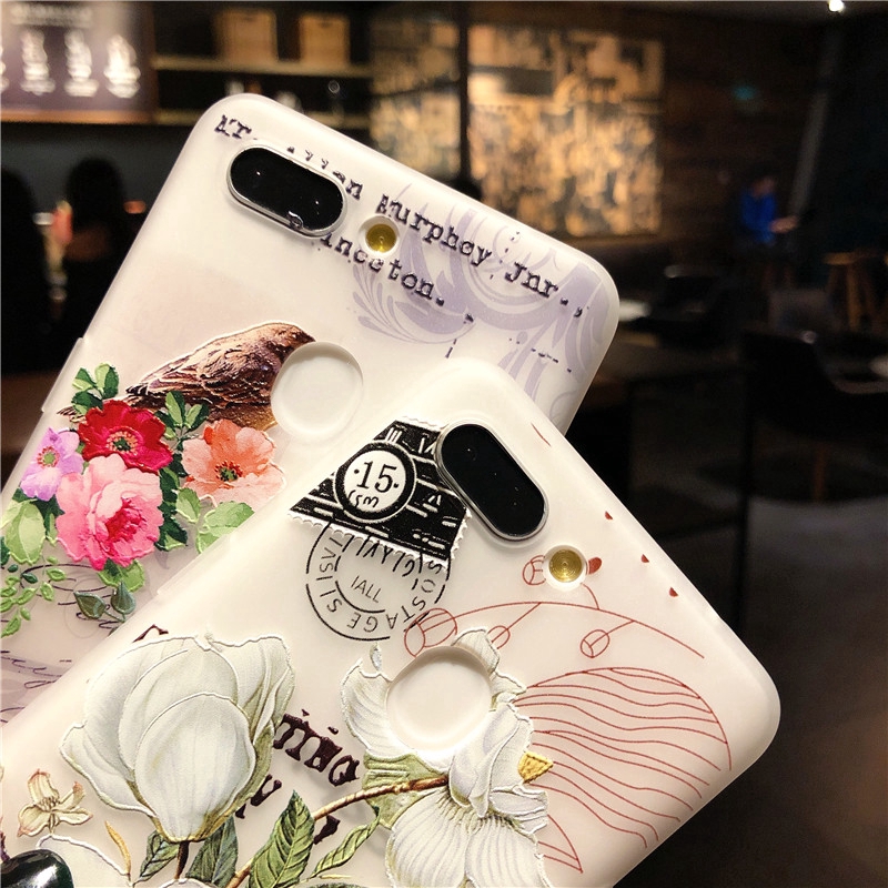 Ốp điện thoại silicon hoa lá cho Samsung S8 S8 Plus S9 S9 Plus A10 A20/A30 A40 A50 A60/M40 A70 A80/A90 M10 M20 M30/A40S | BigBuy360 - bigbuy360.vn