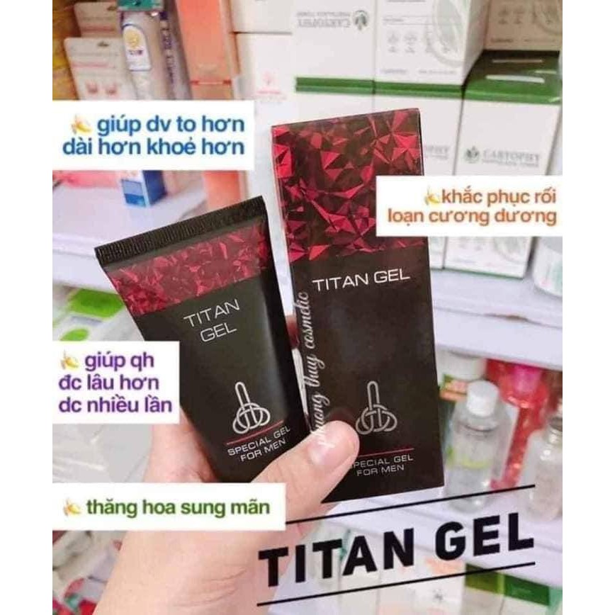 Tăng kích thước titan gel, yếu sinh lý nam, hộp 50ml- kéo dài quan hệ - ảnh sản phẩm 2