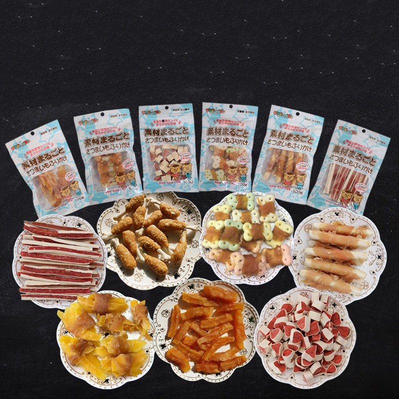 Bánh thưởng cho chó Dr.Dingo (Nhiều hương vị) (100gr/túi) Đồ ăn cho chó mèo thú cưng