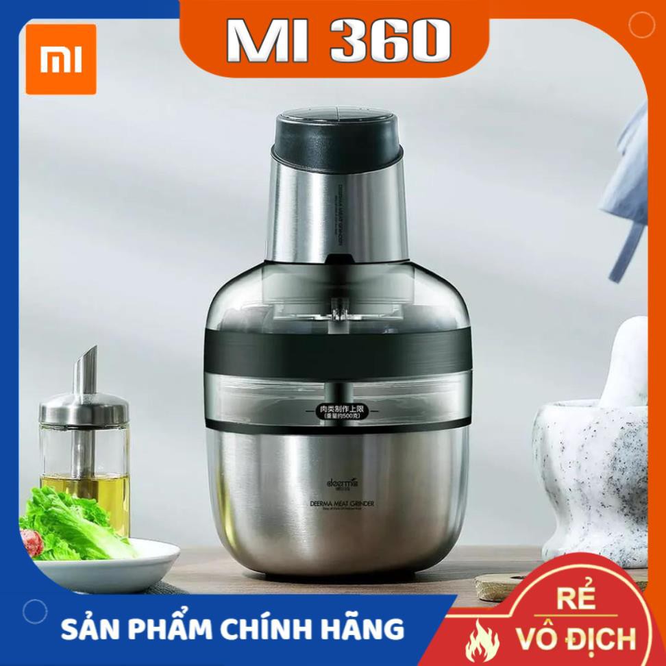 Máy Xay Thịt Bằng Thép Không Gỉ Deerma DEM-JR01✅ Hàng Chính Hãng