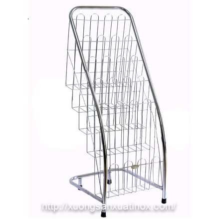 Giá inox để sách báo