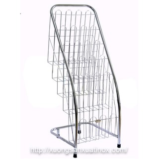 Giá inox để sách báo