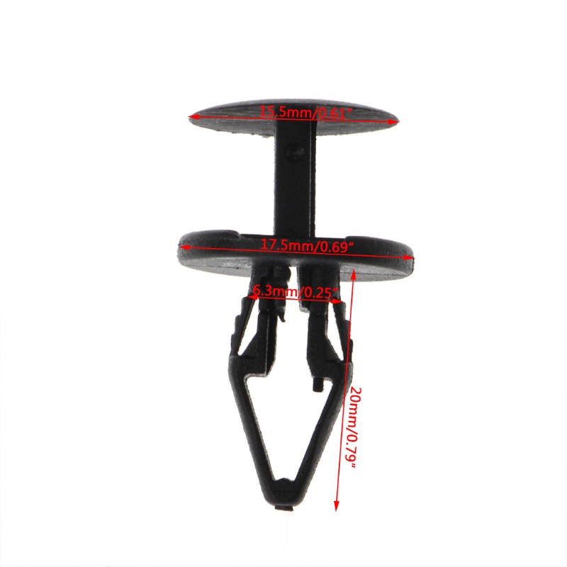 50 Pcs Car Fender Trunk Rivet Fastener Push Clips For Honda Renault Peugeot Citroen