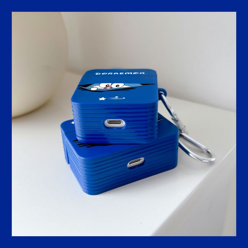 Vỏ Bảo Vệ Hộp Sạc Tai Nghe Bluetooth Bằng Silicon Hình Hoạt Hình Doremon Cho Airpods 1 / 2 Gen Airpods 2