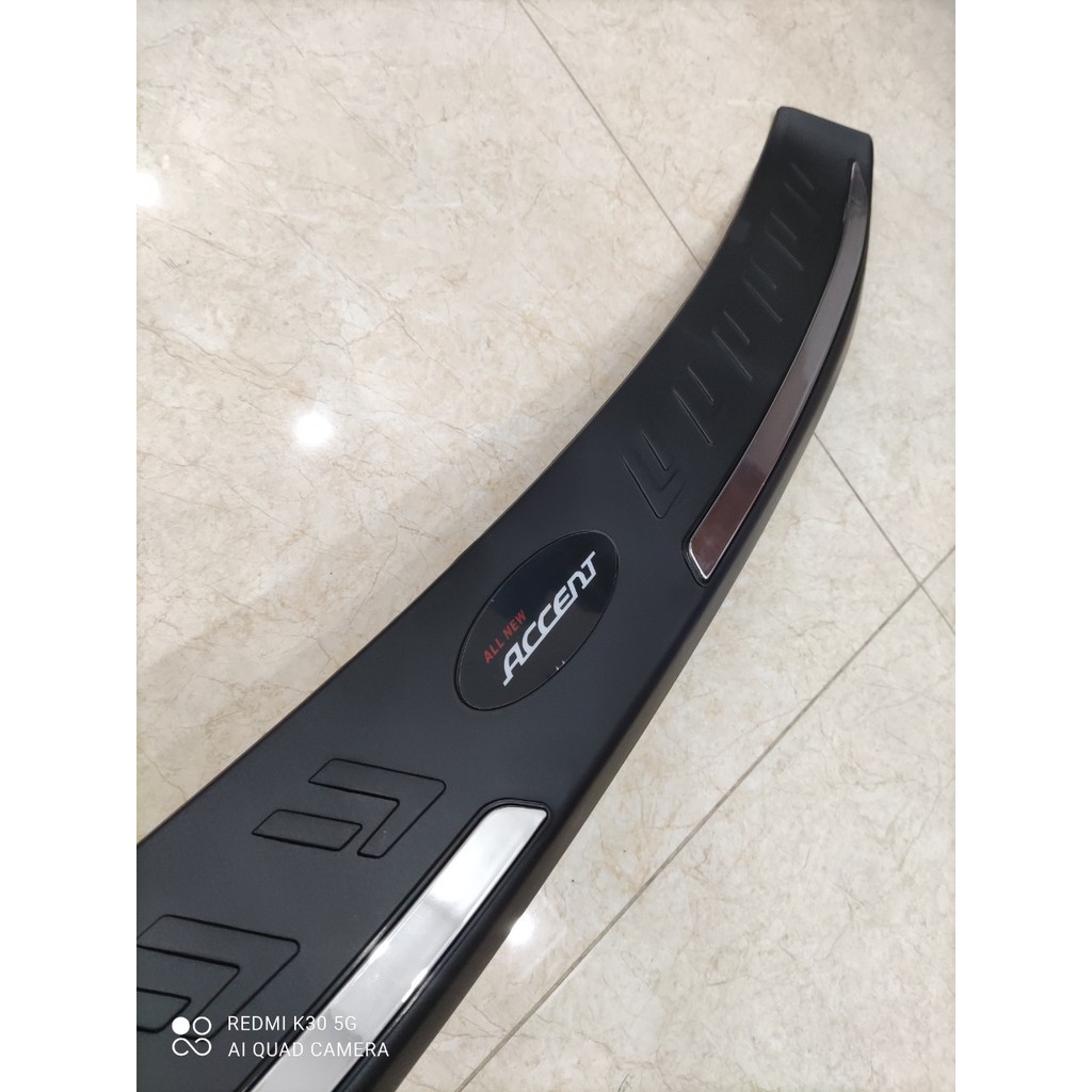 Chống trầy cốp ngoài Xe Accent 2018 đến 2023Mẫu Nhựa 3D Tặng kem keo tăng dính