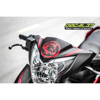 Tem Xe Exciter 135 Monster Đen Đỏ