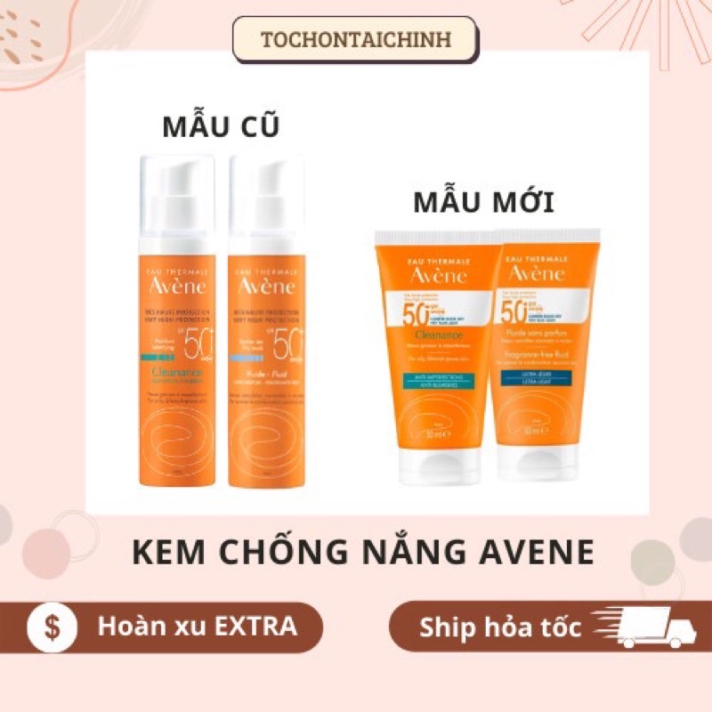 Kem chống nắng Avene Fluid Dry Touch 50ml