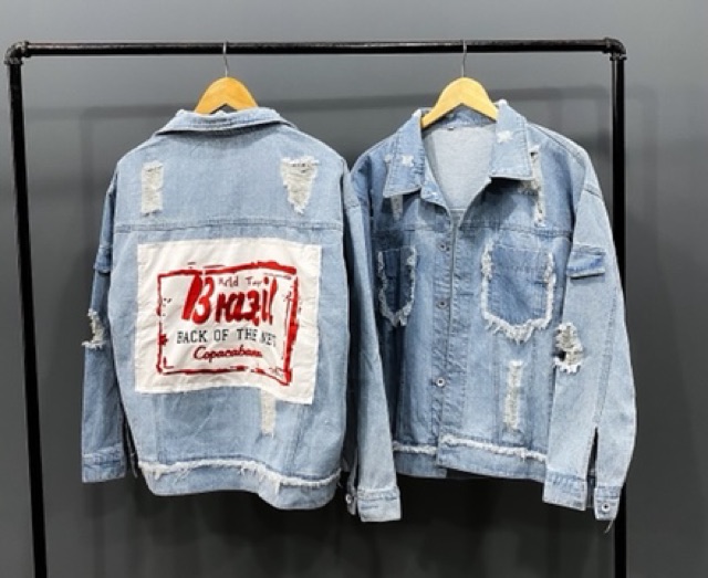 ÁO KHOÁC JEANS UNISEX (có hình chụp thật)
