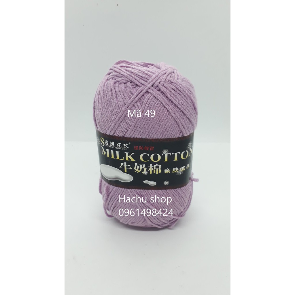Len milk cotton loại 1