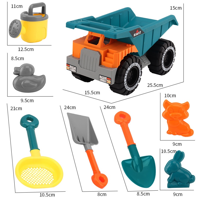 Bộ 8 món đồ chơi xúc cát Sea Sun Toys thú vị cho bé