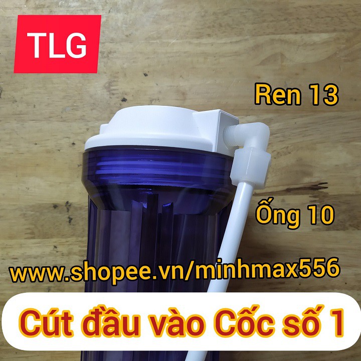 01 CÚT REN 13 RA ỐNG 10 - VỊ TRÍ CẤP NƯỚC ĐẦU VÀO CỐC SỐ 1 - MÁY LỌC NƯỚC RO