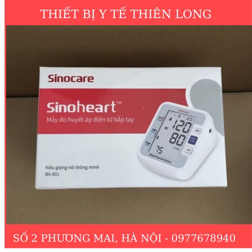 Máy đo huyết áp điện tử Sinocare BA-801_Thiết bị y tế Thiên Long