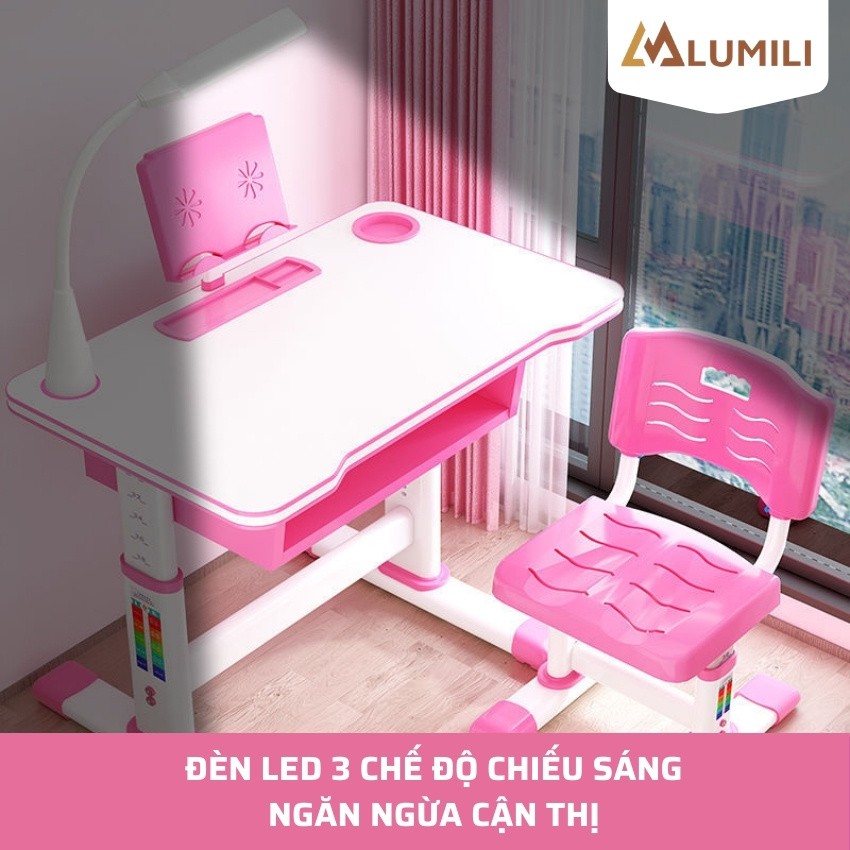 [ Size to 80cm kèm quà tặng] bộ bàn học sinh chống gù chống cận thông minh cho trẻ em MB80 có thể điều chỉnh độ cao