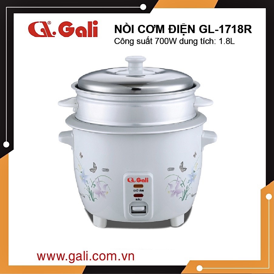 {CHÍNH HÃNG} NỒI CƠM ĐIỆN GALI GL - 1718R