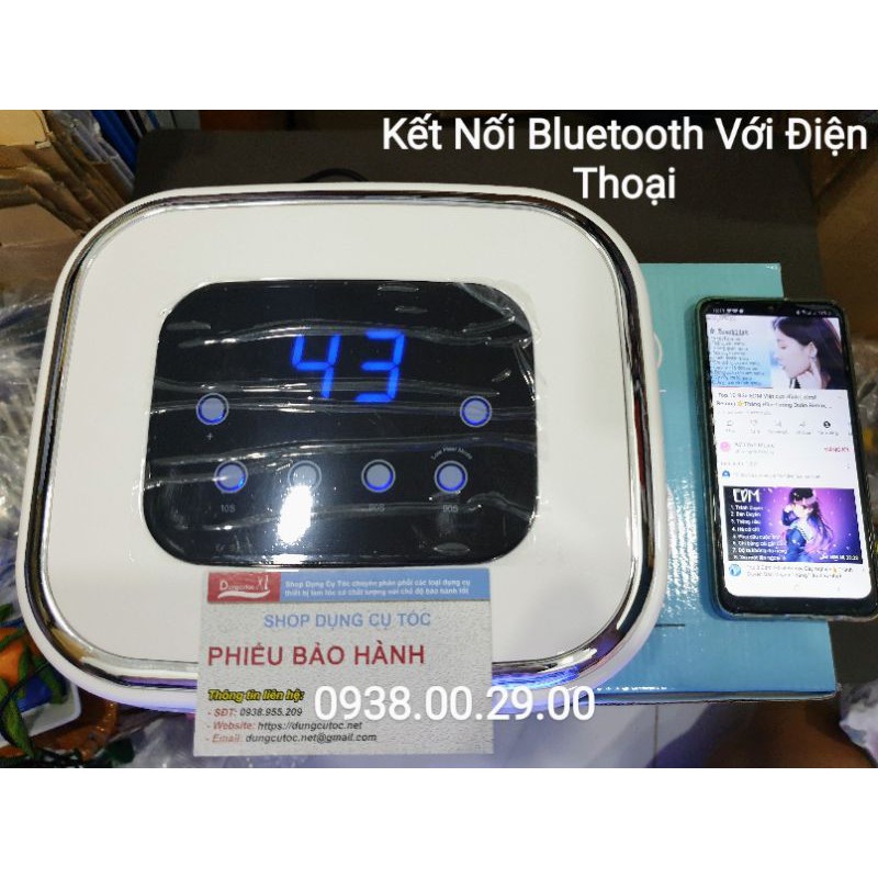 Máy Hơ Gel Cao Cấp Nghe Nhạc Bluetooth 42 Led Uv Siêu Bền Công suất 88W. BH 6t