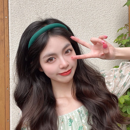 1 / 2 Băng đô cài tóc rửa mặt Màu Xanh Dương Thời Trang Hàn Quốc 2022