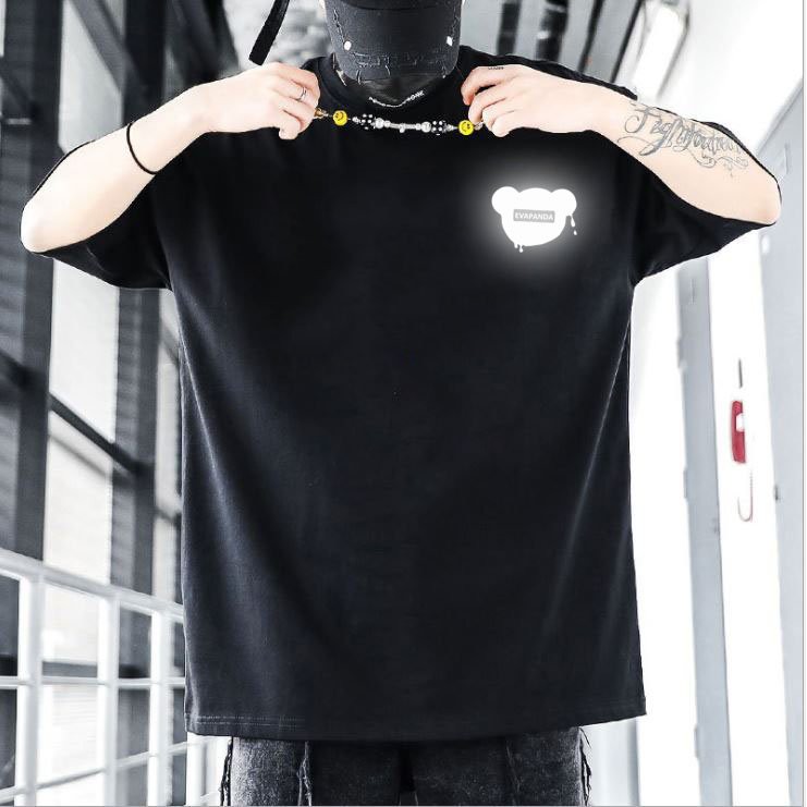 Áo Thun, Áo Thun Tay Lỡ Phom Rộng Unisex In Logo Gấu Sơn, In Decal Phản Quang Siêu Đẹp | BigBuy360 - bigbuy360.vn