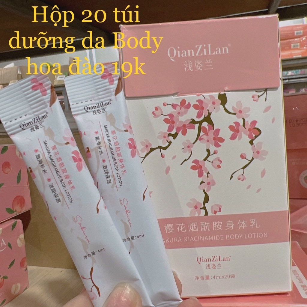 Hộp 20 túi dưỡng da Body Quanzilan