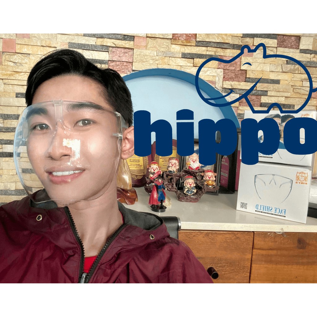 [ Hippo care ] Face Shield - Kính che mặt phòng dịch - Loại tốt - Kính Mắt Chống Giọt Bắn Đồ Bảo Hộ