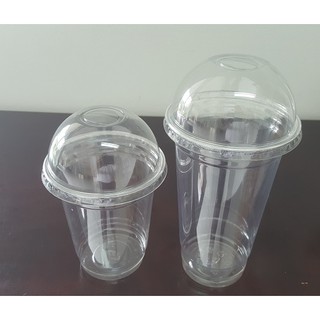 Combo Ly nhựa nắp cầu PET cup & lid  ø93