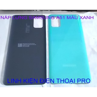 Nắp lưng samsung a51 màu xanh