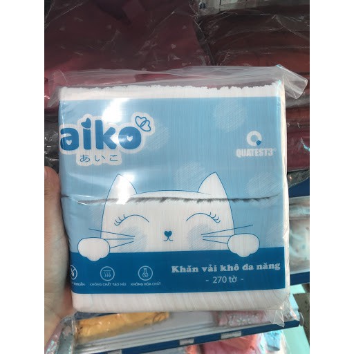 Khăn khô đa năng Aiko  mềm mại, êm ái, thấm hút nhanh, an toàn cho bé - Mami & Babi