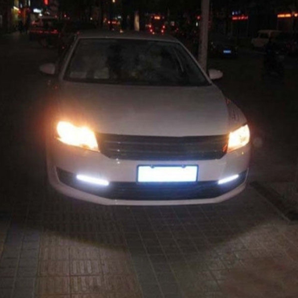 Bộ 2 đèn LED DRL chống thấm nước cozysa 12V cho xe hơi