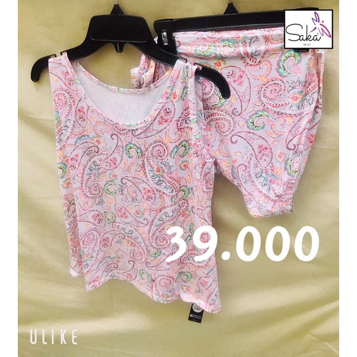 [Thanh lý] Đồ bộ thun mặc nhà hai dây nữ nhiều hoa văn khác nhau