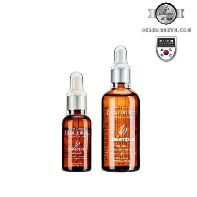 Tinh chất cô đặc trắng da Désembre White Science 30ml/100ml