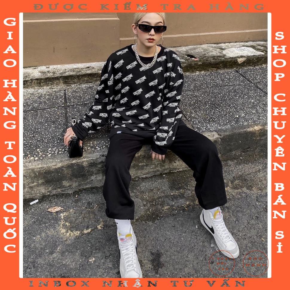 Áo Sweater Form Rộng Mùa Đông Sweater Gozzone - Màu Đen