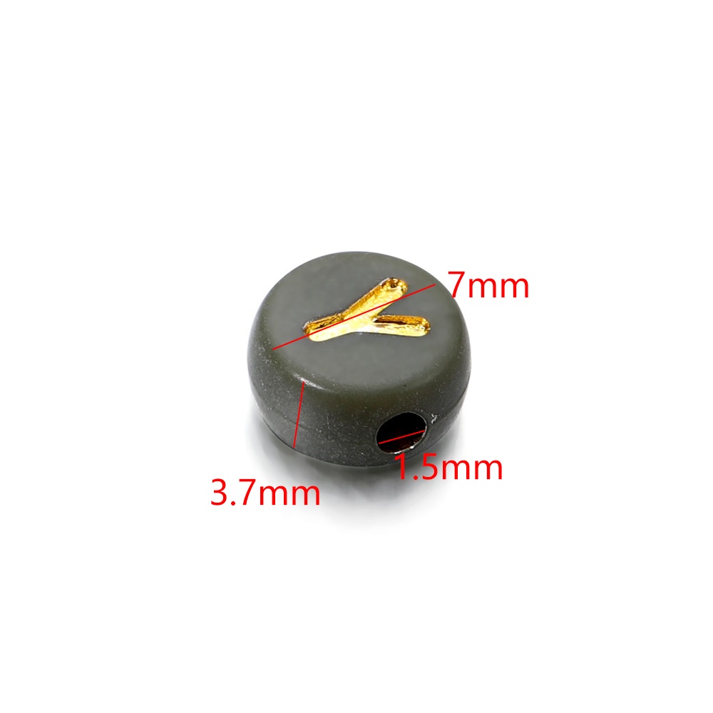 Bộ 100-500 hạt nhựa St.kunkka hình chữ cái màu sắc ngẫu nhiên