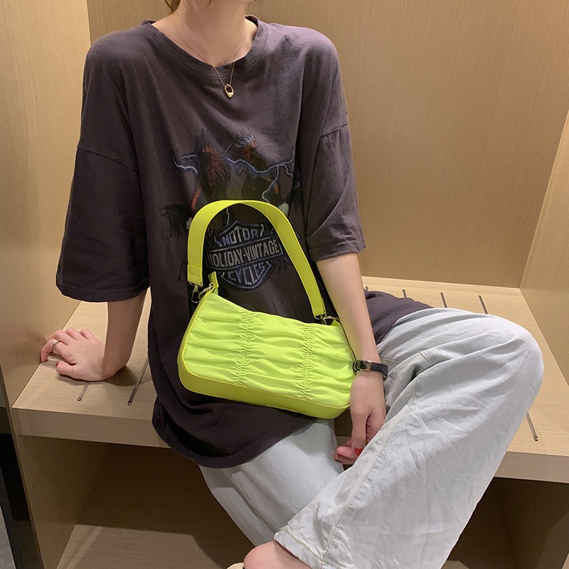 Túi xách IELGY đeo dưới cánh tay nhỏ bằng vải nylon cho nữ